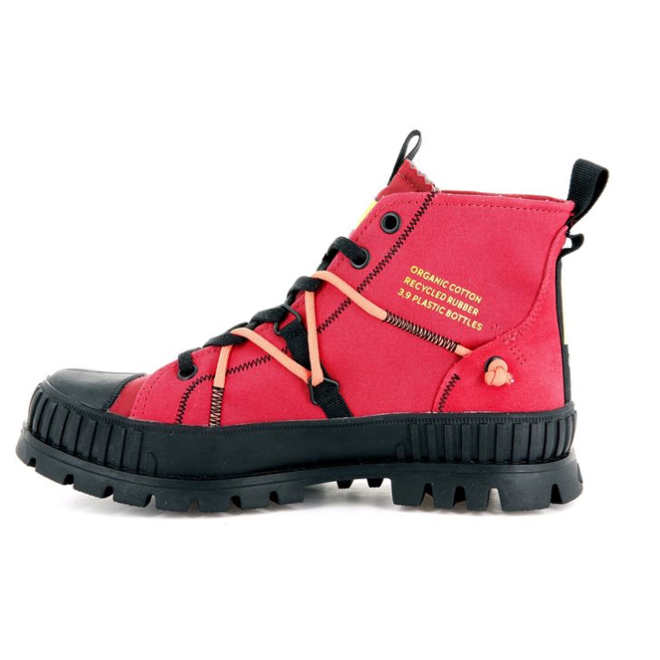 Bottes Palladium Pallashock Re-craft Femme Rouge | FR SUH179W